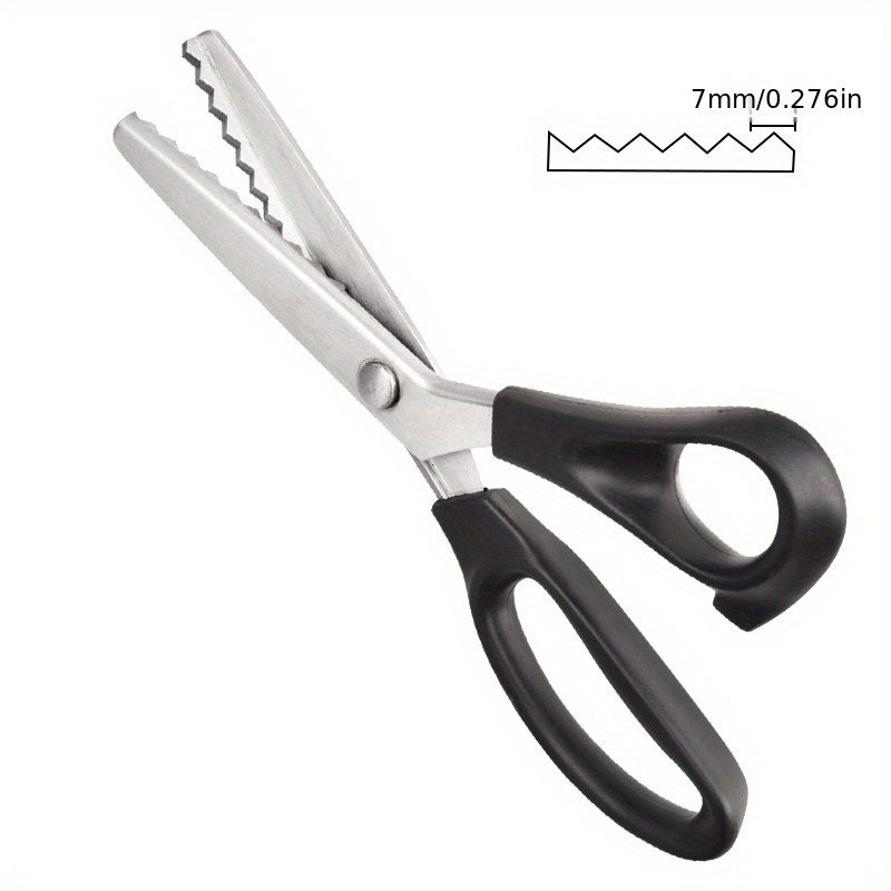 Stainless Steel Pinking Shears Fabric Sewing Scissors Professional Crafts  Dressmaking Zig Zag Cutter Sewing Accessories Tools