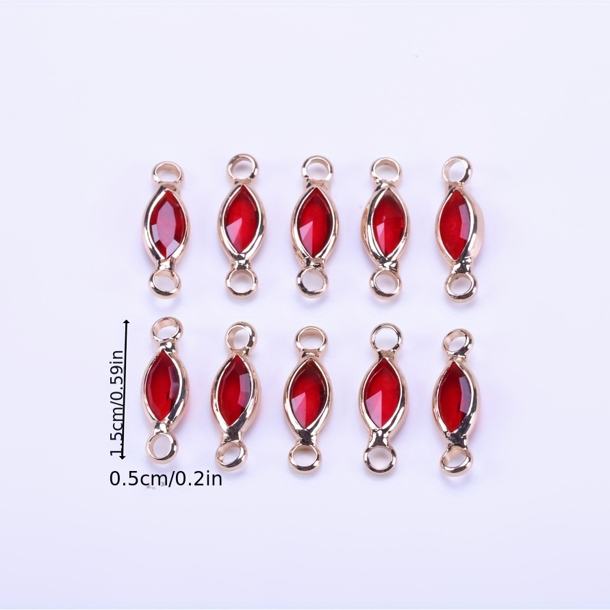 Copper Edged Crystal Glass Double Ear Electroplated Jewelry - Temu