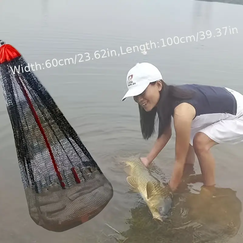 1pc portable fish protection net bag drawstring fish mesh - Temu 1pc portable fish protection net bag drawstring fish mesh - Temu