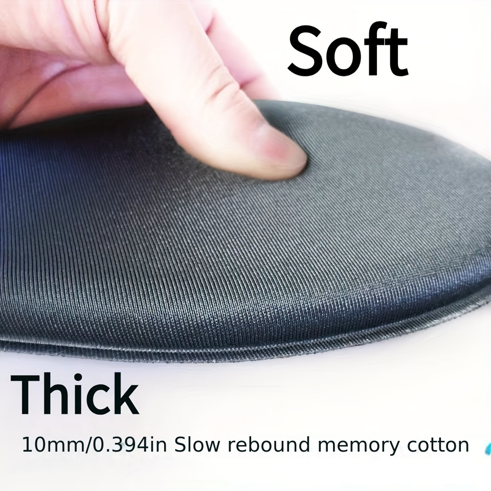 

1 Pair Black Memory Foam Insoles - Soft, 10mm, For , Breathable & Sweat Absorbent, Shock-absorbing Sports Inserts For Running & Basketball