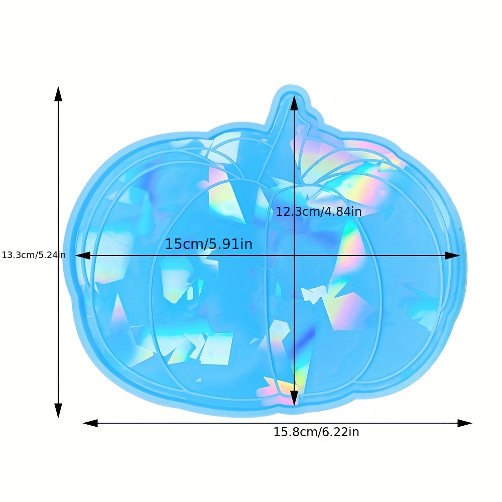 Holographic Halloween Pumpkin Tray Crystal Epoxy Resin Mold