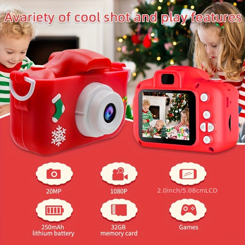 Cadeau de Noël 1080P Appareil photo numérique 2.0 « HD Mini caméscope avec  carte TF 32G pour enfants O1J2 - Italie, Produits Neufs - Plate-forme de  vente en gros
