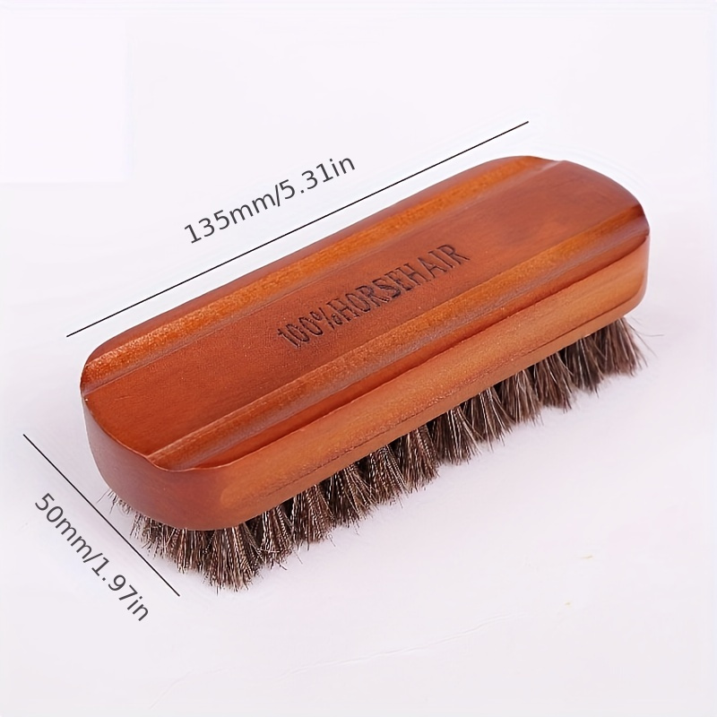 Horsehair Shoes Polish Brushes Leather Shoes Boots Care - Temu