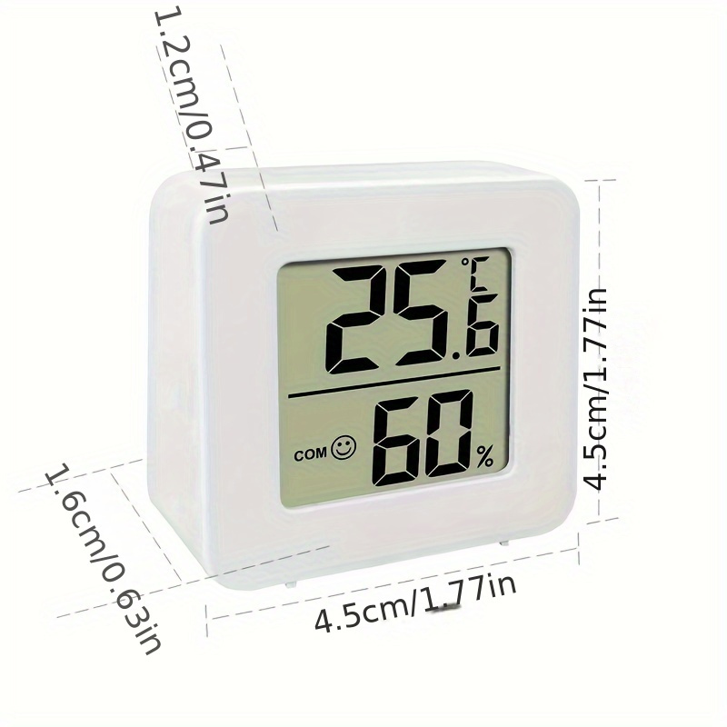 Smiley Mini LCD Digital Thermometer Hygrometer Indoor Room Temperature  Humidity Meter Sensor Gauge Weather Station Air