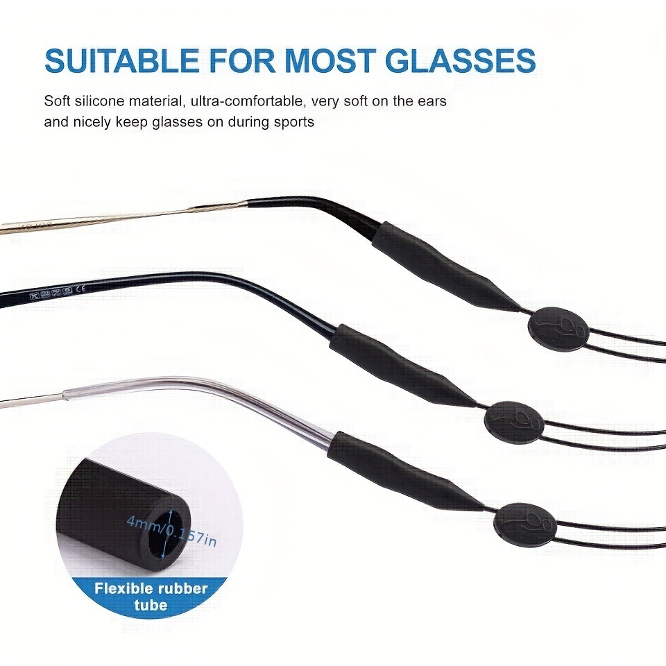 Adjustable Glasses Fixator Without Tail Sunglasses Strap - Temu