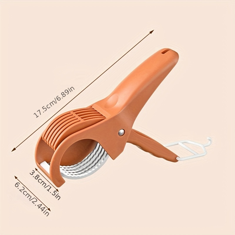 Portable Multi-Blade Fruit Slicer for Quick Cutting