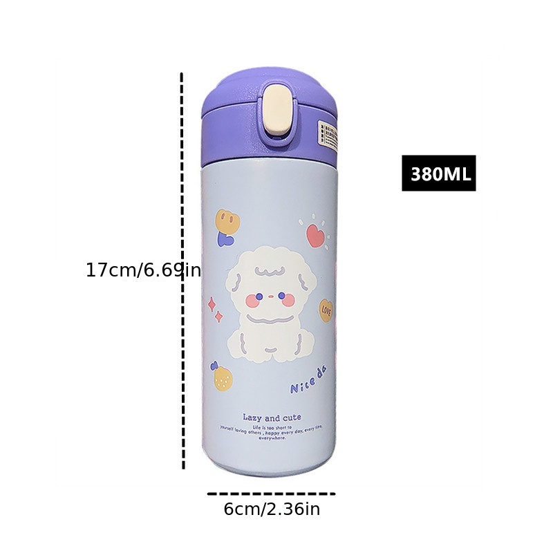 380ml Creative Cute Thermos Bottle Children Stainless Steel Water