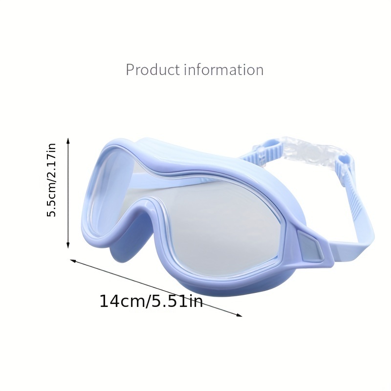 Gafas Natación Marco Grande Transparente Niños 1 Pieza Gafas - Temu