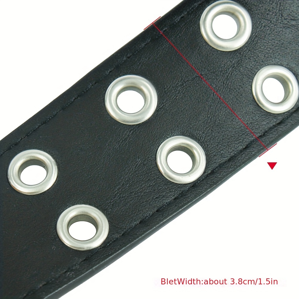 Punk Chain Belt with Adjustable Double Eyelet Grommet