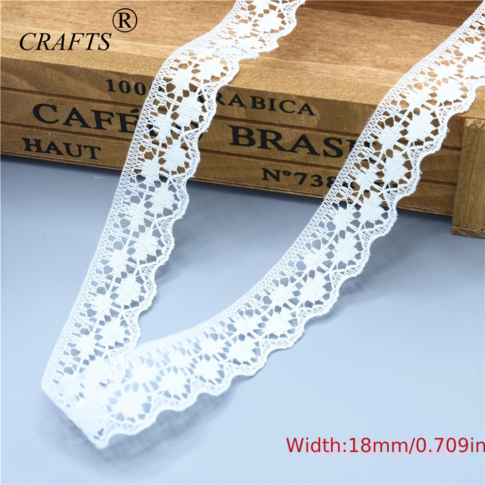 White Wide Cotton Lace Trim 78mm