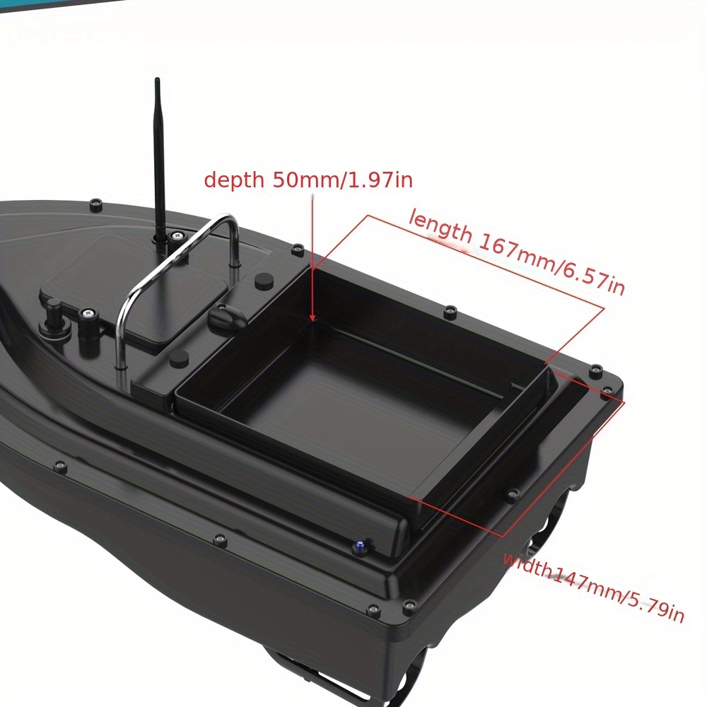 1pc fishing bait boat remote control bait boat for pool and lake carp fishing equipment details 3