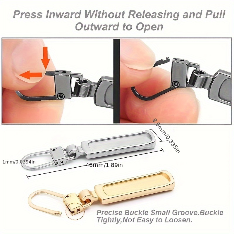 Universal Detachable Zipper Puller Metal Zipper Sliders - Temu