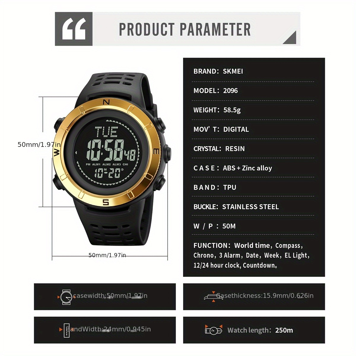 Skmei smart sale sport watch