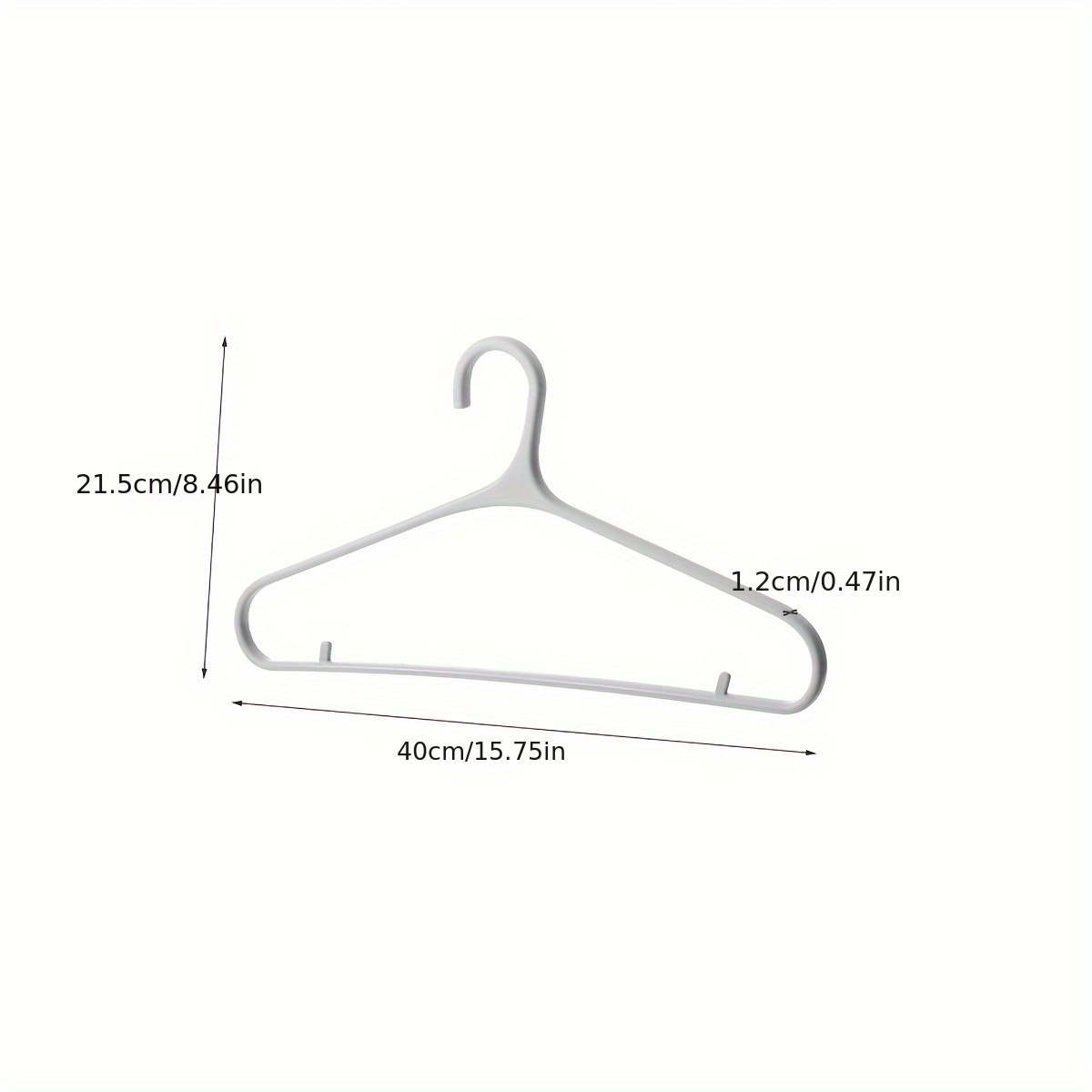 10pcs/pack Thickened Disposable Plastic Clothes Hangers Anti-slip Clothing  Rack For Adults Used In Dry Cleaners