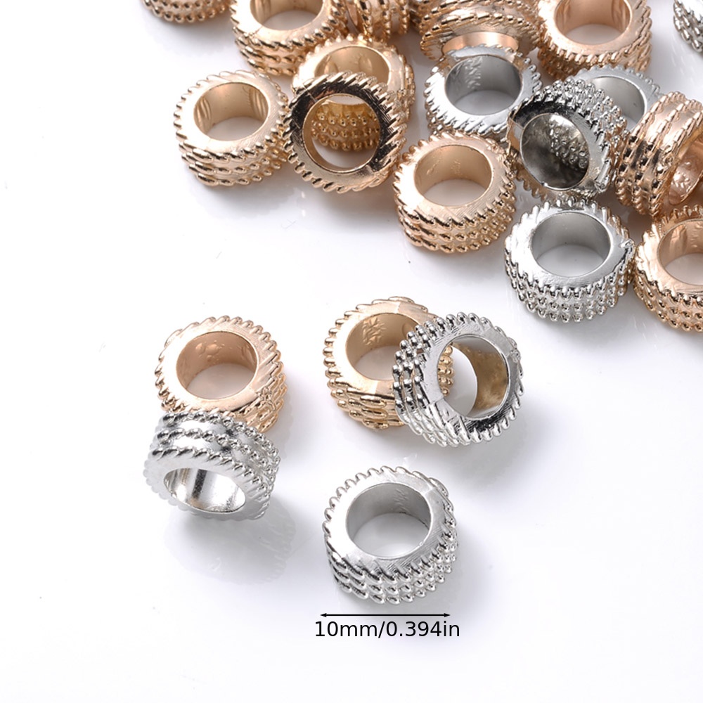 Ring Sawtooth Shaped Beads Large Hole Beads Spacer Charms - Temu