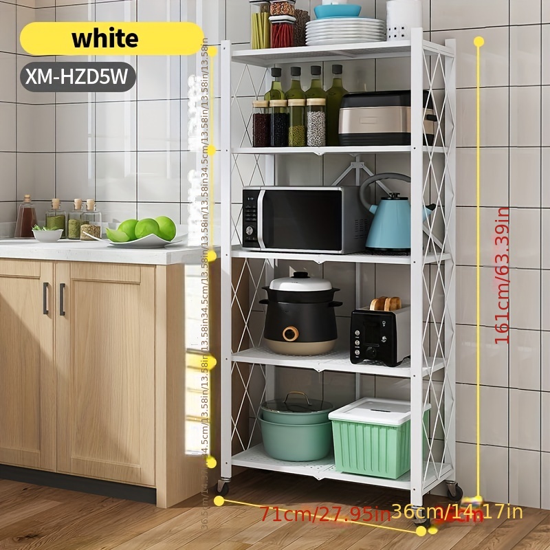 Kitchen Rotating Storage Shelves Rack With 1/2/3/4/5-TierMetal