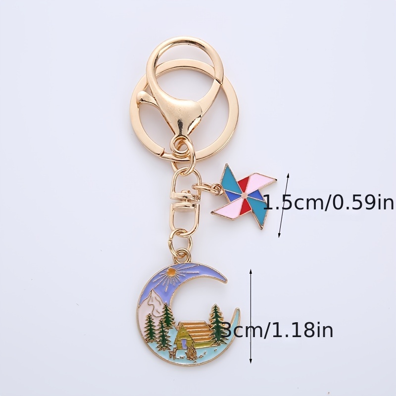 Crescent Moon Keychain - Mia Jewel Shop - Lunar Crafted Gifts