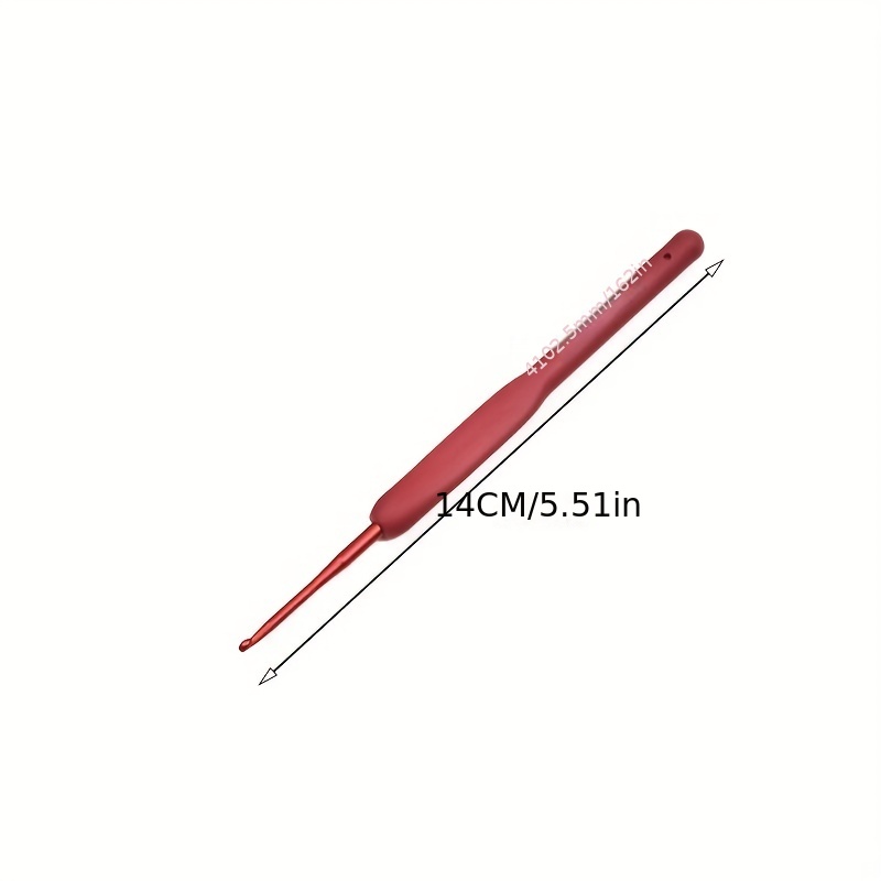 Tulip Etimo Red crochet hook set soft-grip - 1pc