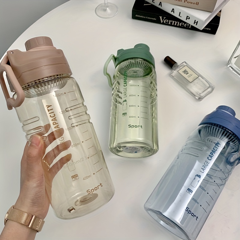 1500ml Water Bottles Large Capacity Plastic Clear Sports Drink