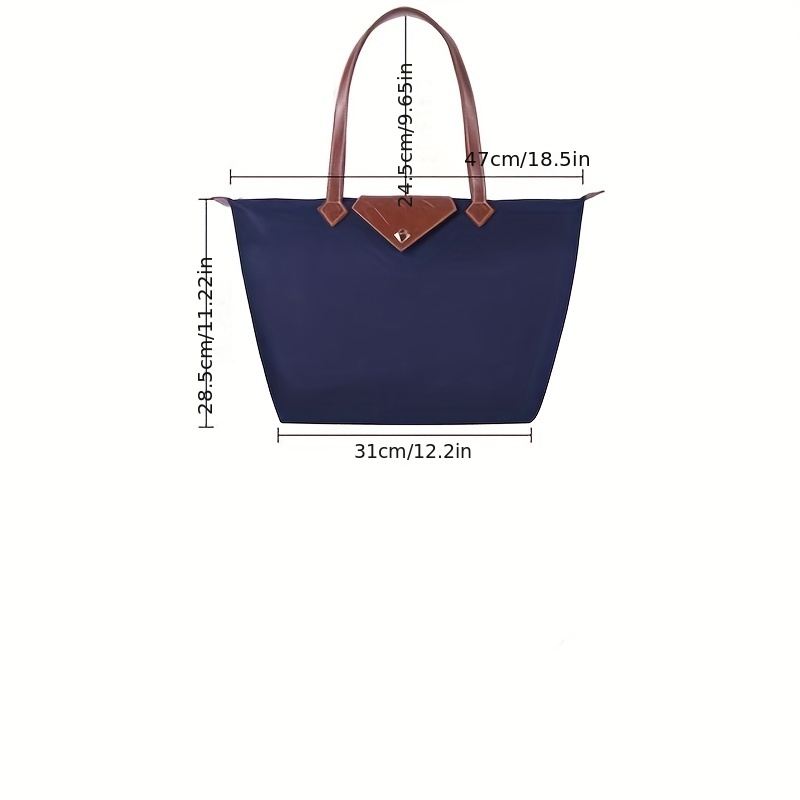 New Fashion Large Shoulder Bag, Handbag, Waterproof Canvas Tote Bag For  Women, Lightweight Nylon Shopping Bag