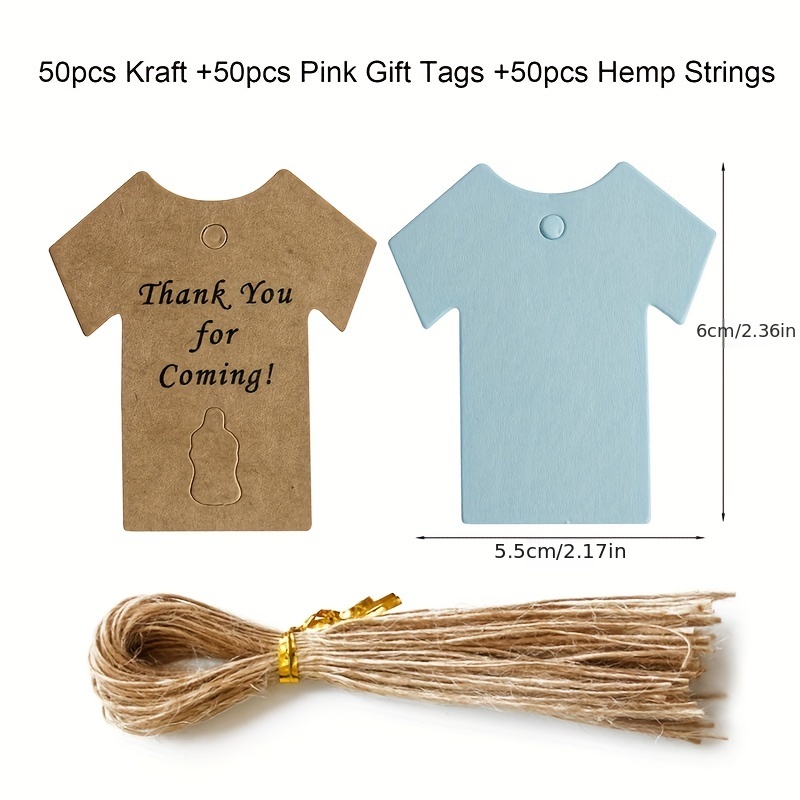 50 Kits Thank You For Coming Kraft Paper Tag Labels Favor - Temu