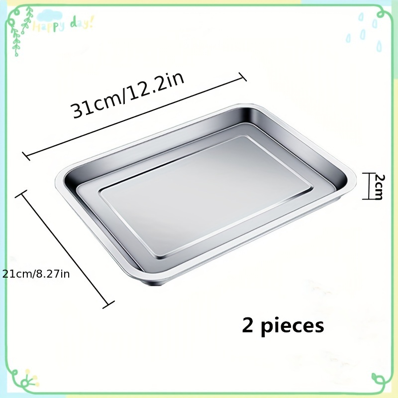 Stainless steel outlet cooking tray