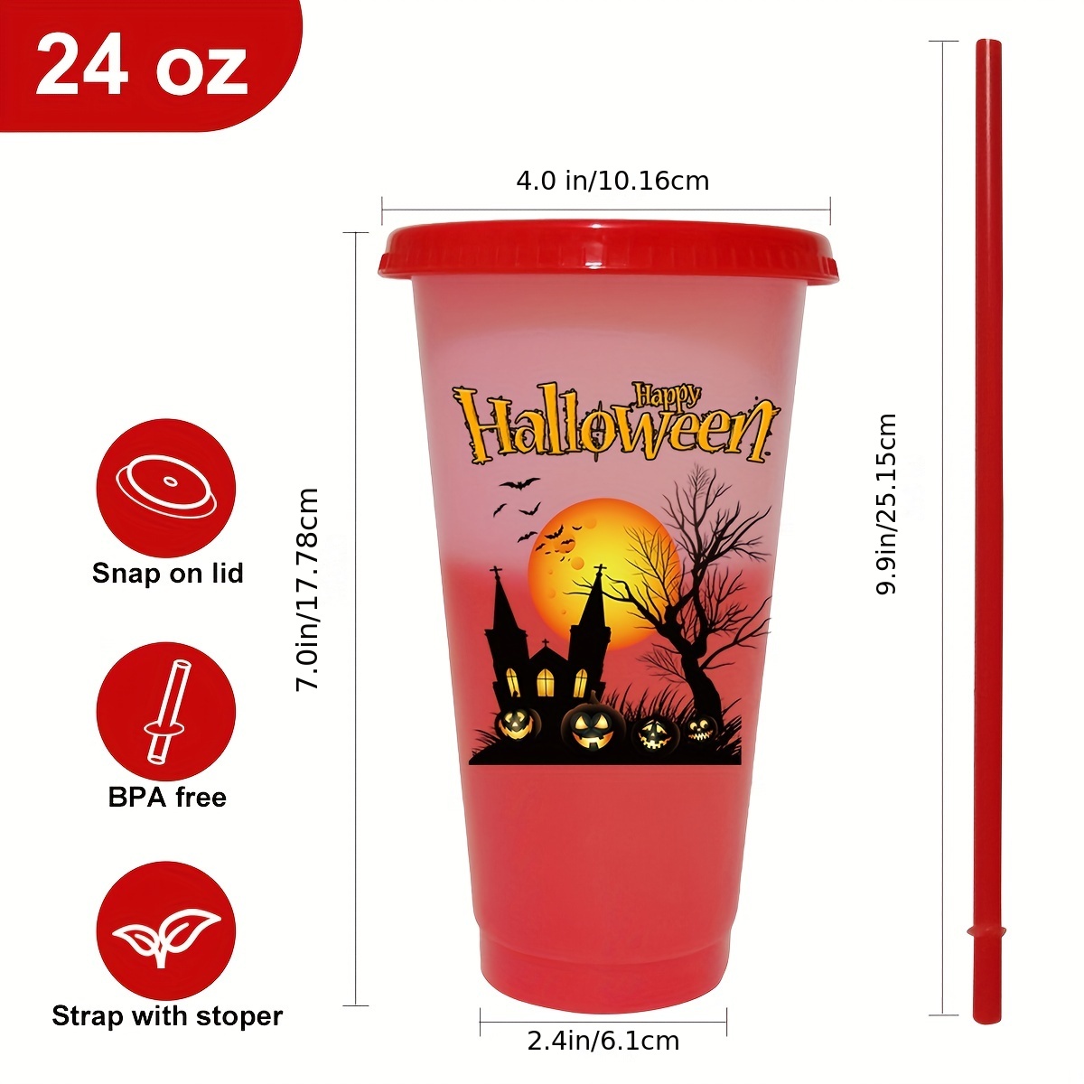 GOGO'S 12 oz Tumbler 5 PK - Kid Cups With Lids and Straws