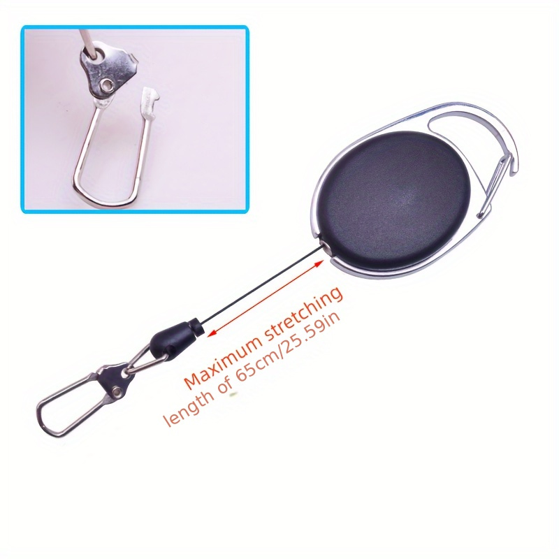 Fly Fishing Key Ring Retractable Key Chain Reel Badge Holder - Temu
