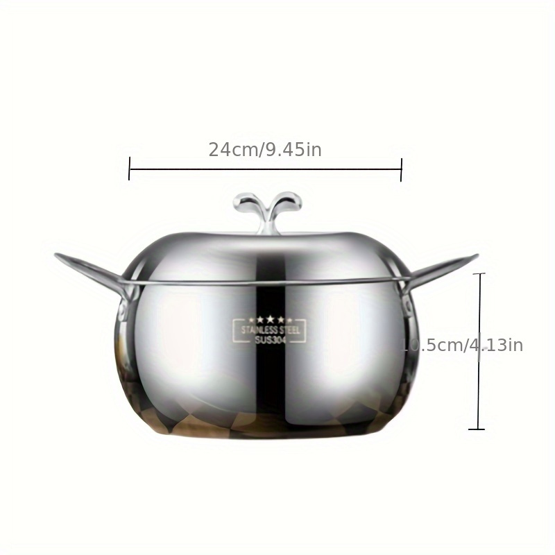 Hot Pot With Lid 304 Stainless Steel Thicken Cooking Pots For