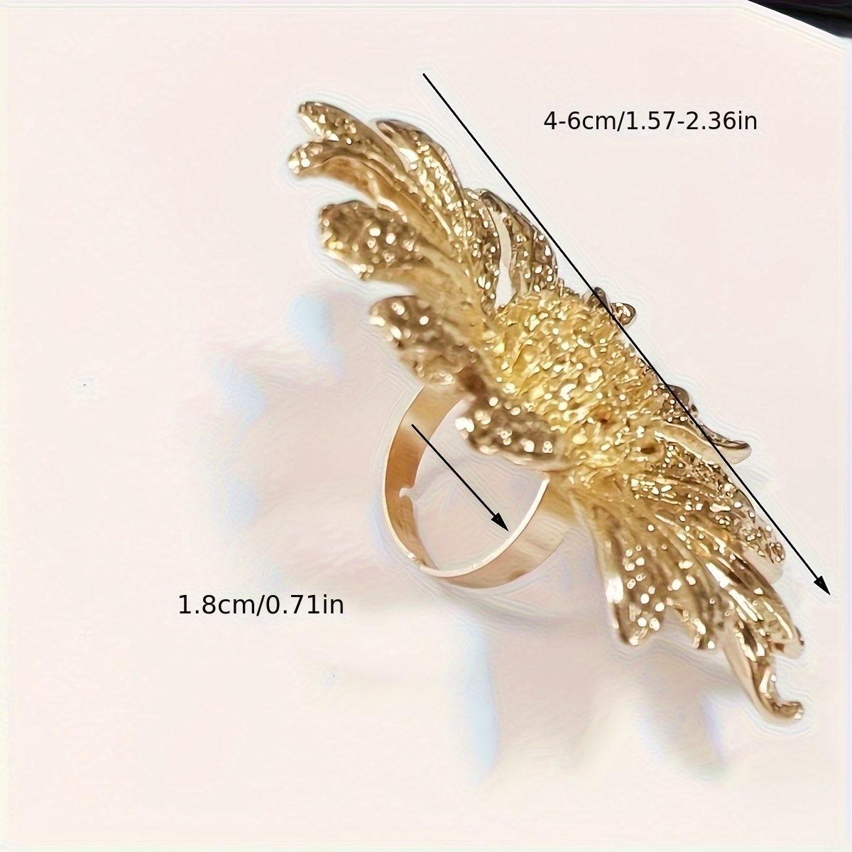 Exaggerated Minimalist Sunflower Ring
