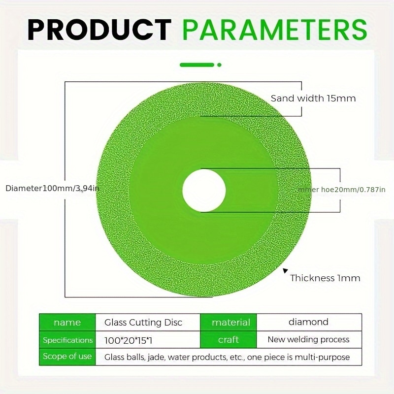 Multifunctional Cutting Disc, Glass Cutting Disc, Angle Grinder