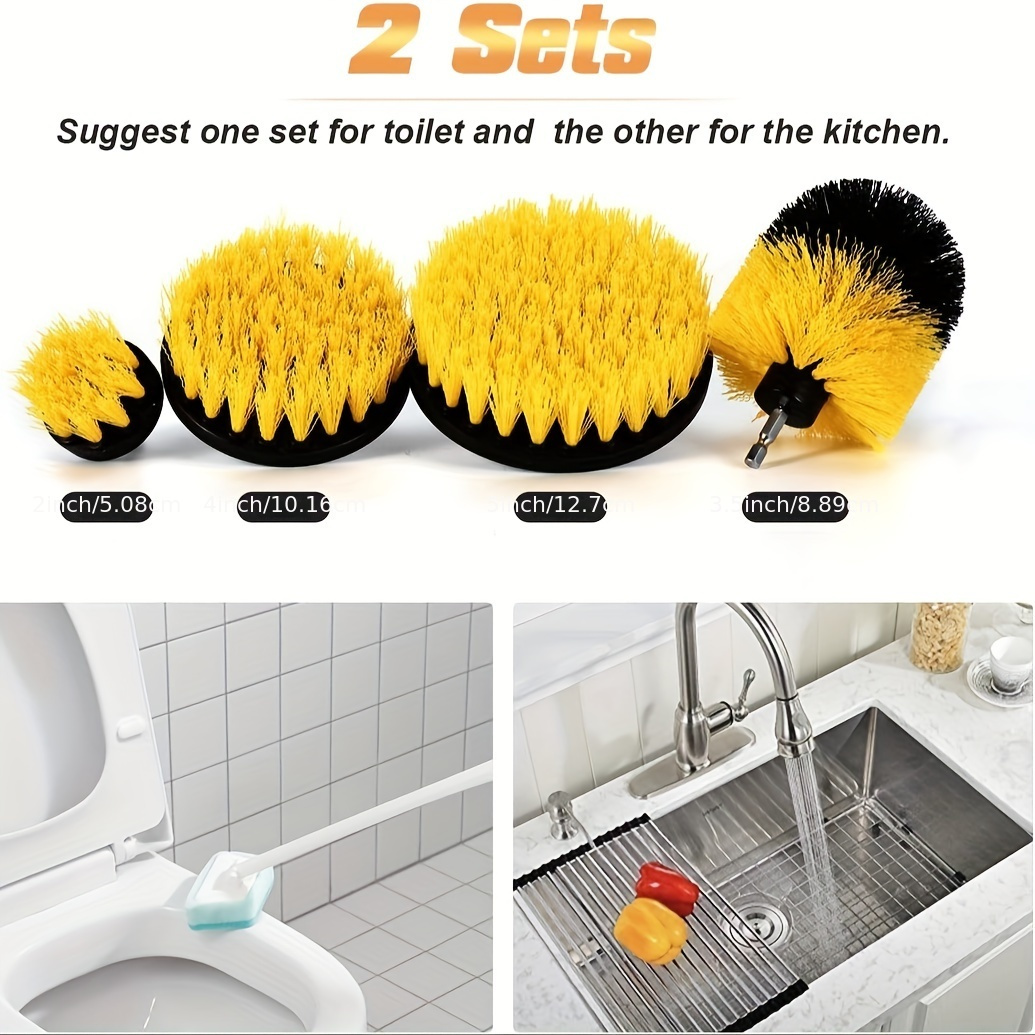 Cleaning Supplies - Bathroom Accessories Drill Brush Grout Cleaner Sink Bathtub