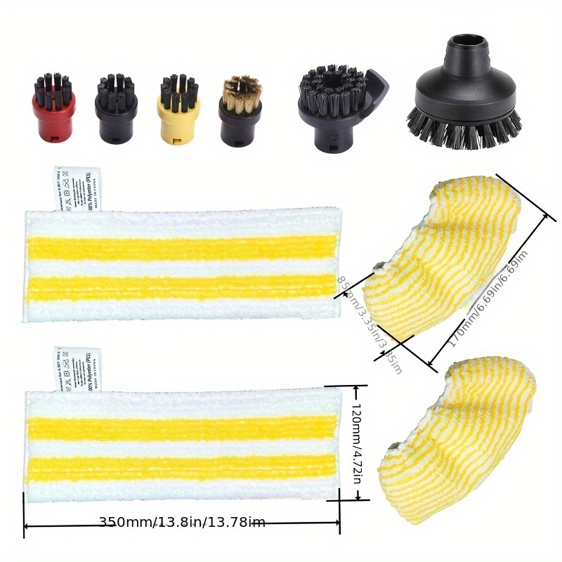 karcher   compatible steam cleaner accessory kit replacement brush heads nozzles handheld brushes glass scrapers for sc2 sc3 sc4 sc5 ctk10 ctk20   cleaning set details 26