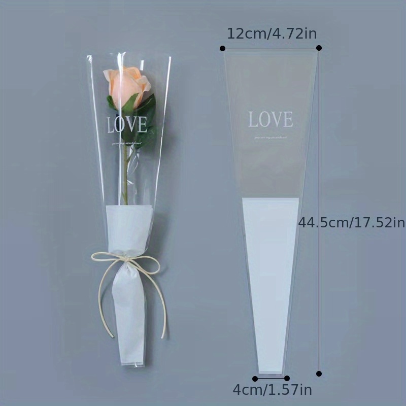 10 Pcs White Bridesmaid Floral Wraps Sleeve Bouquet Wrapping Paper