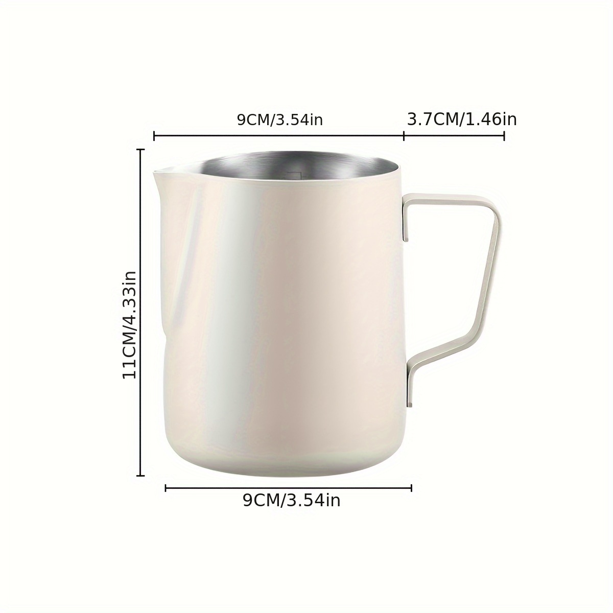 Milk Frothing Pitcher, Espresso Steaming Pitchers Stainless Steel Cappuccino  Coffee Machine Accessories, Barista Tools Steamer Froth Pitchers Milk Jug  Cup With Decorating Pen Latte Art - Temu Germany