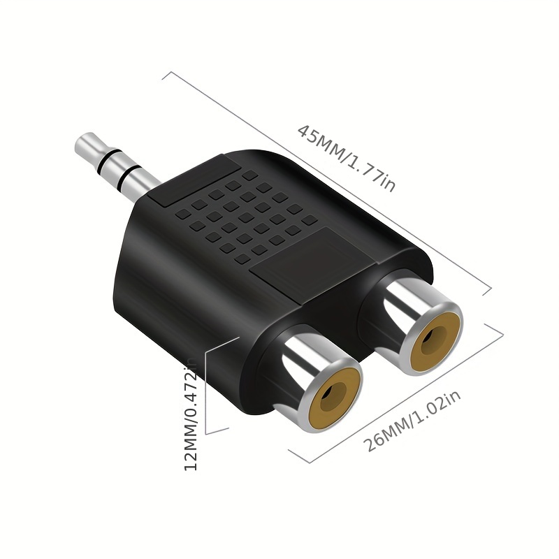 Adaptateurs cable ampli splitter rca 1 male - 2 femelles audio cable sono -  skyexpert
