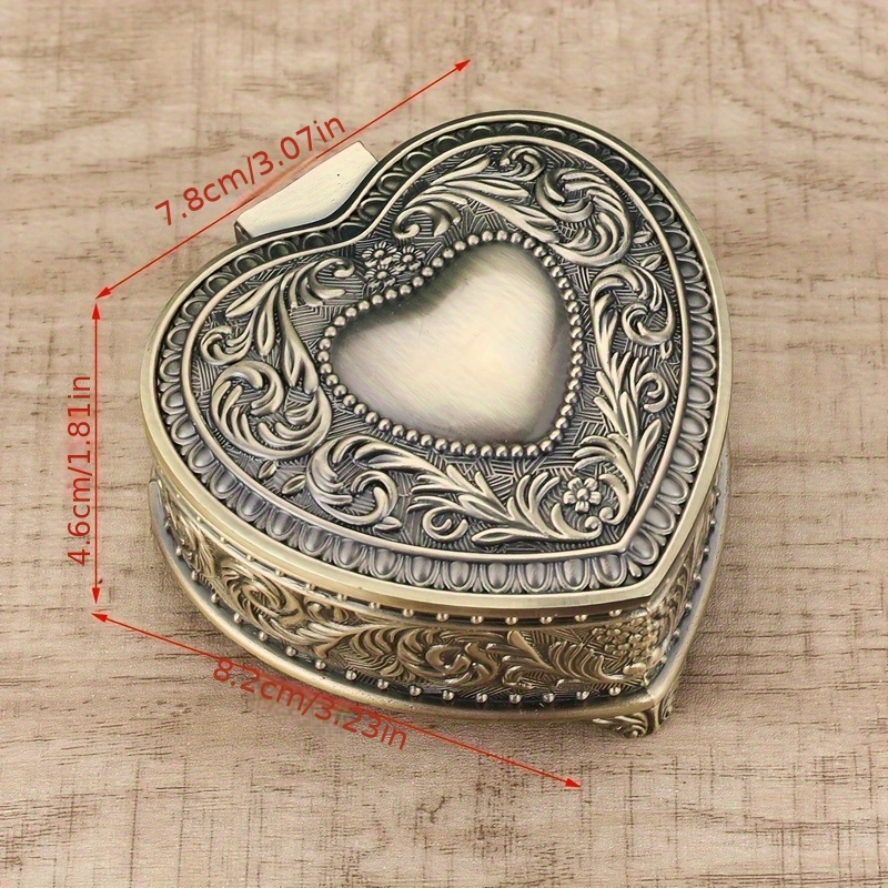 Ancient Greek Style Metal Carved Jewelry Box