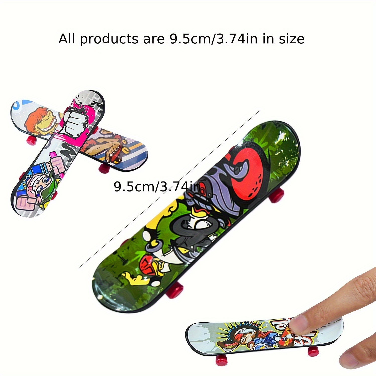 SOWEREAP 7 Pcs Fingerboard Set for Kids, Mini Finger Skateboards,Mini  Finger Shoes, Mini Skateboard Starter Kit Finger Toys Christmas Birthday  Gift