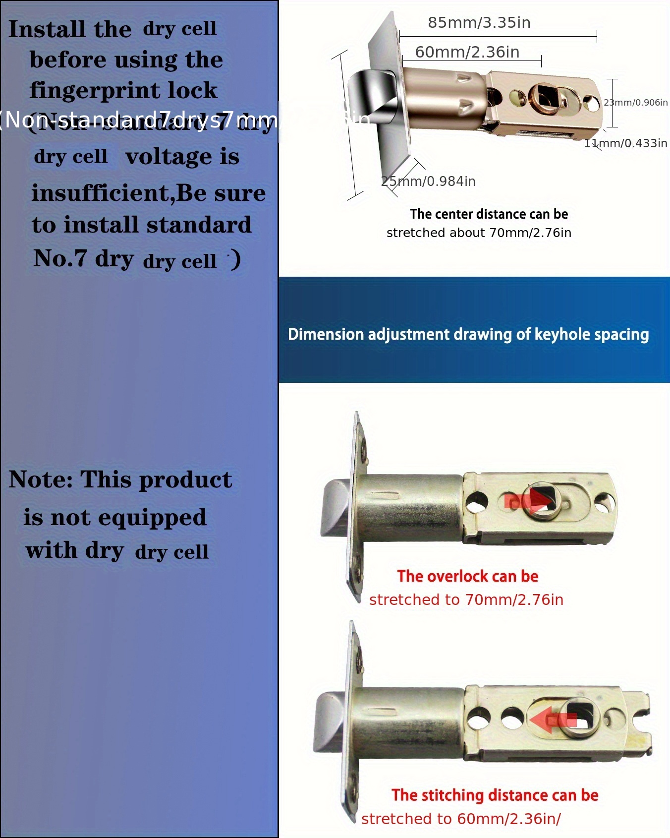 Serrure à empreinte digitale et mot de passe, serrure de porte électronique intelligente pour la maison et le bureau, installation facile sans perçage, lecteur de carte électronique à empreinte digitale et mot de passe
