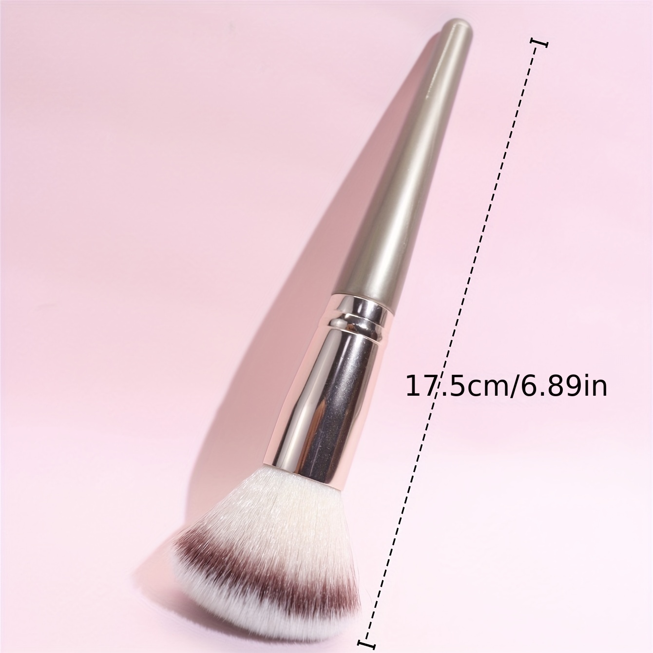 Large Loose Powder Brush Premium Synthetic Makeup Powder - Temu