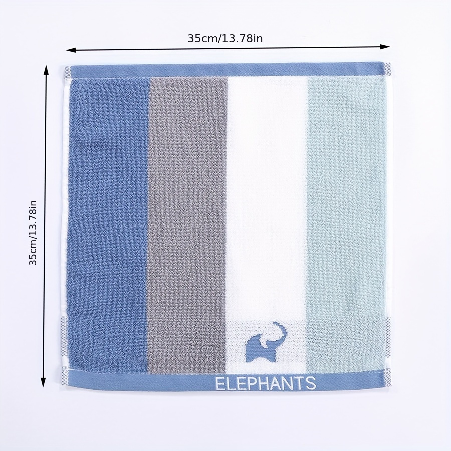 Striped Pattern Bath Towel Soft Cotton Absorbent Face Hand Towels