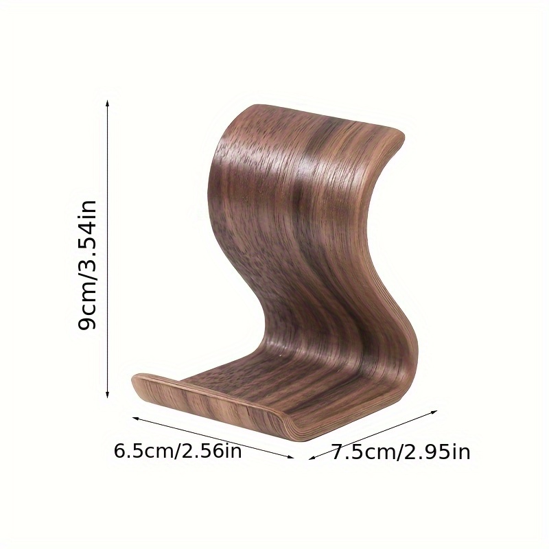Image of Portable Wooden Phone Stand, Tablet Stand, Non-slip Stable Desktop Bookshelf, Creative Lazy Stand, Universal Smartphone Holder, Aesthetic Desktop Accessory, Suitable For Office, Home, And Study Use