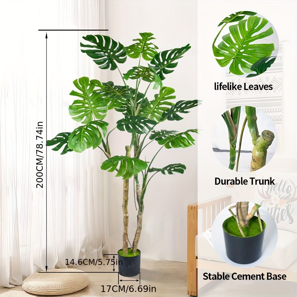 artificial monstera plant tree - Temu