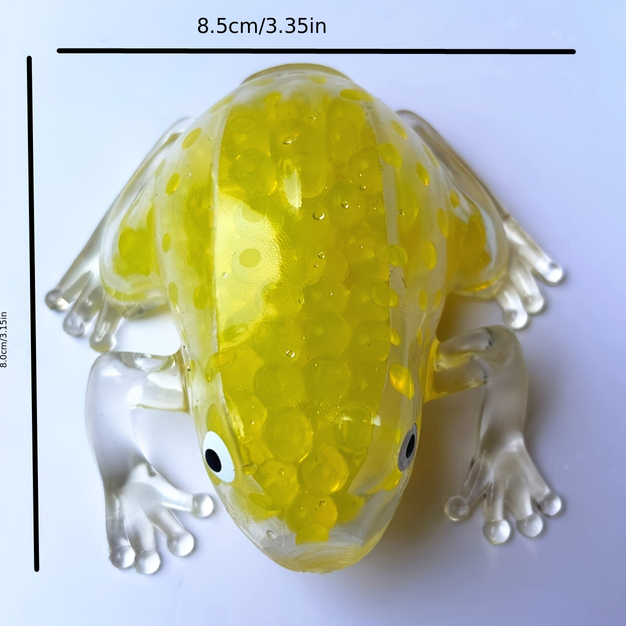 1pc Funny TPR Frog Gel Beads Stress Ball Fidget Sensory Toy Antistress  Squishy Ball Decompress Toy