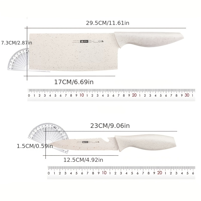 Kitchen Knife Set Household Kitchen Knife Cutting Board Two-in-one Kitchen  Utensils Dormitory Cutting Fruit Cutting Board Complementary Food  Combination Full Set A - Temu