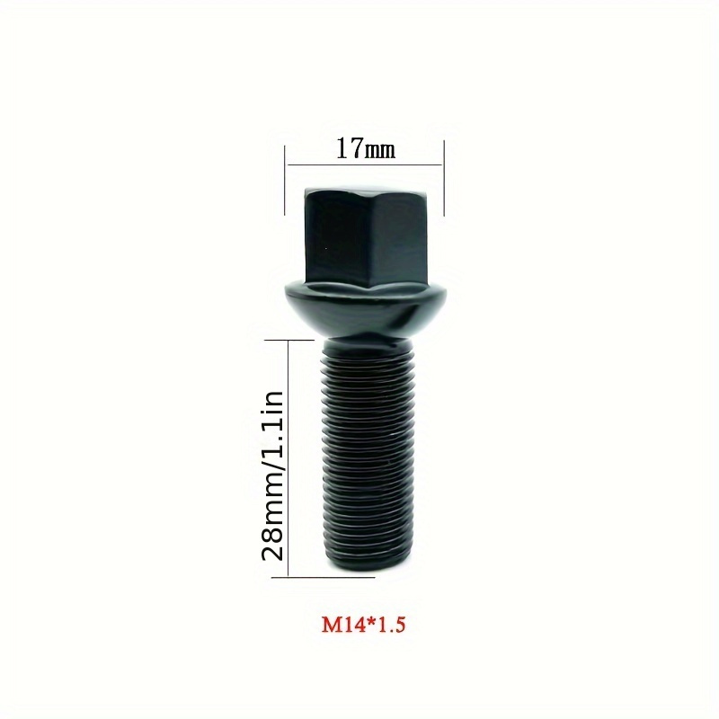 M12x1.25 les écrous de goujons de roue 28mm de longueur siège