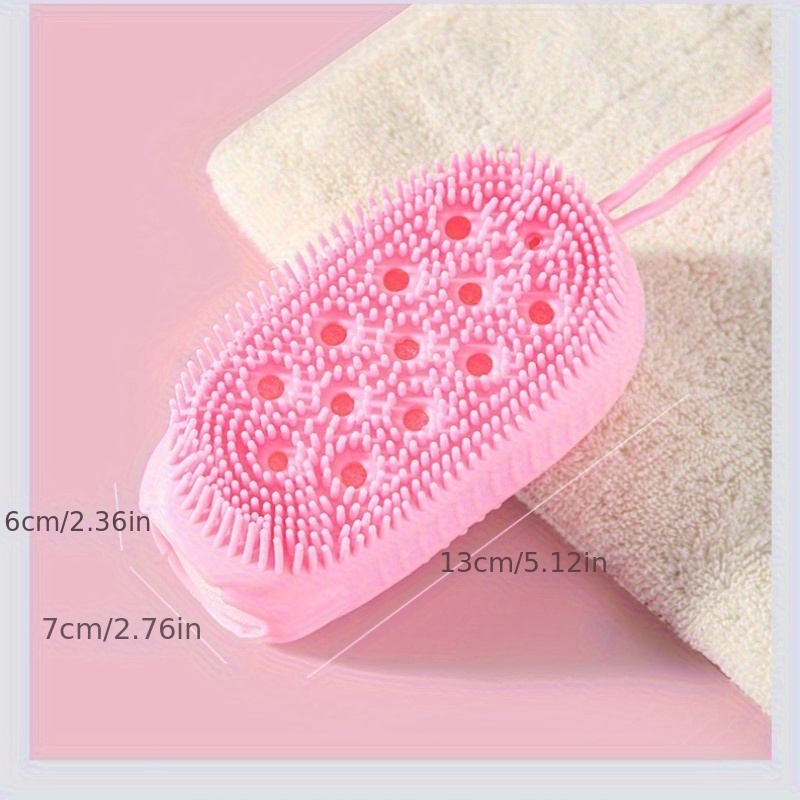 Silicone Bubble Brush Double-Sided Exfoliating Bath Scrubber