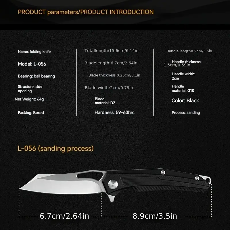 1pc durable survival knife portable small pocket knife perfect for outdoor camping emergency situations details 6