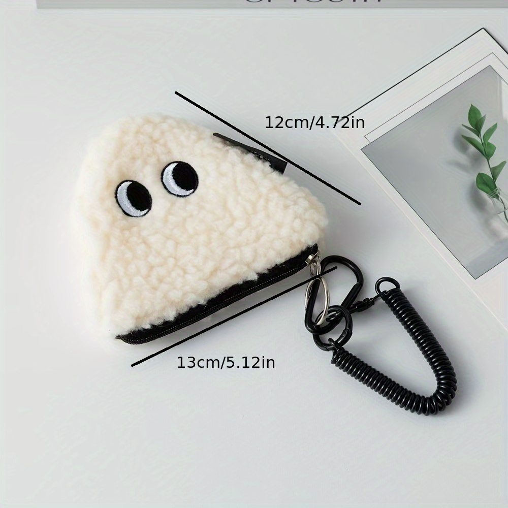 Rice And Vegetable Roll Doll 0 Wallet With Zipper Small Pendant Plush Small Bag Portable And Hangingpersonalized And Niche Storage Bag