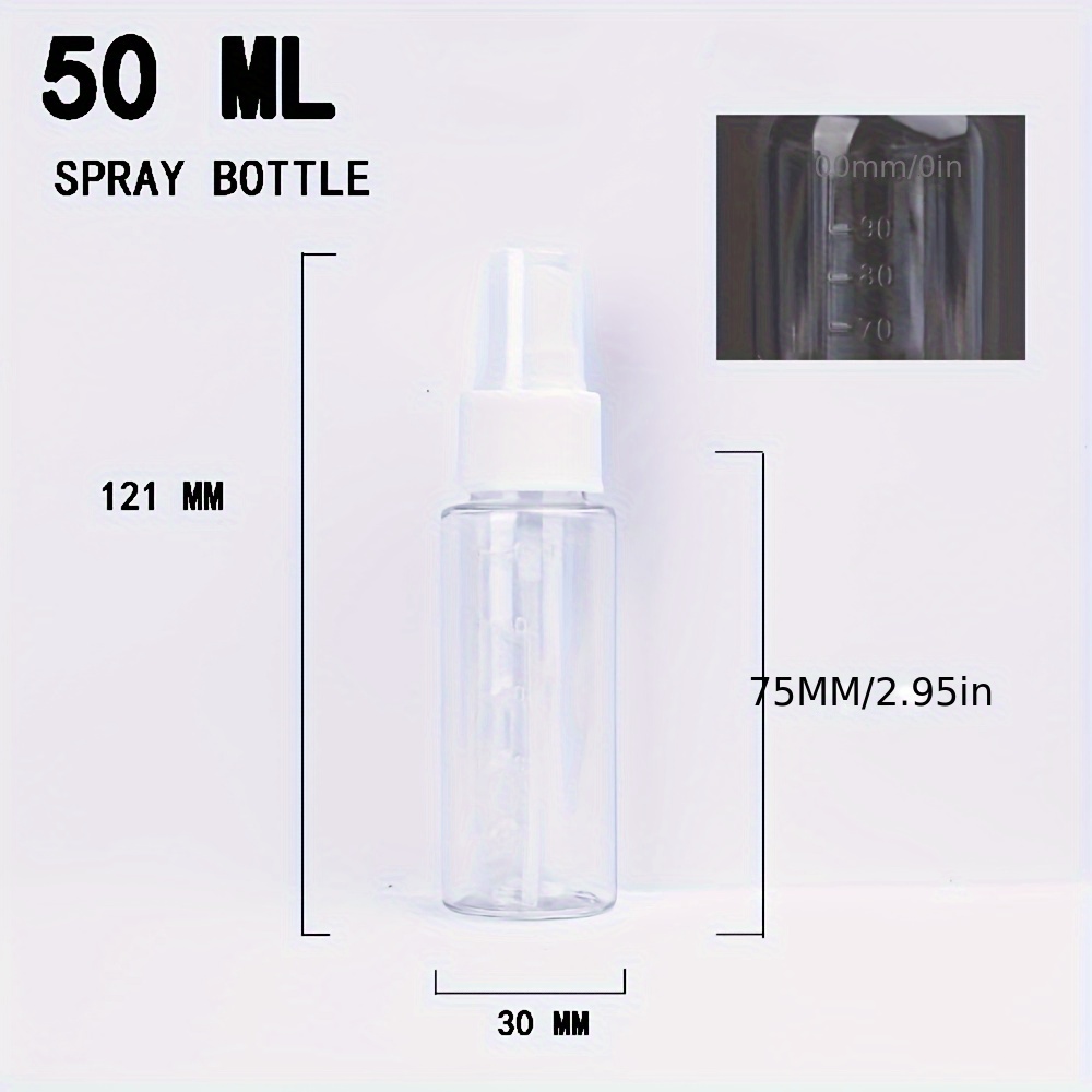 50/30 pezzi nebulizzatore profumo plastica trasparente flacone